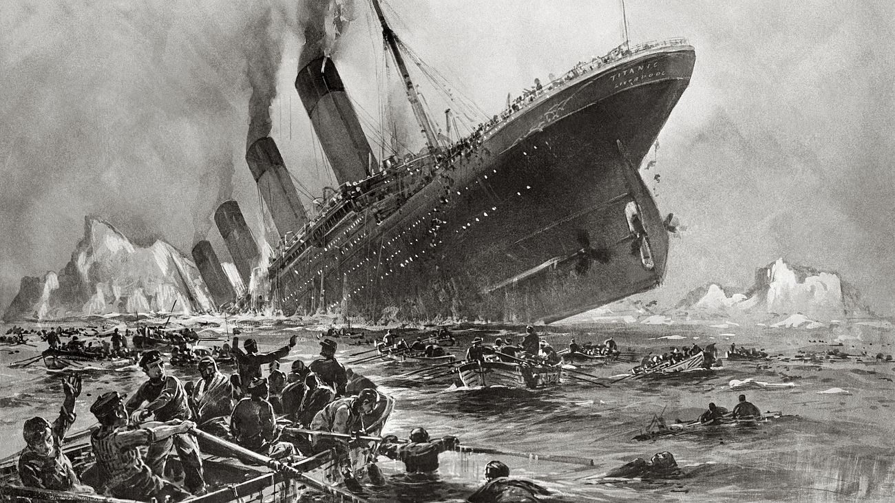 Titanic sinking (1912) by Willy